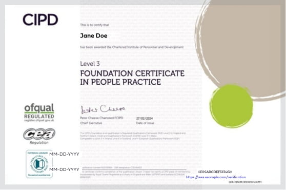 Globally recognised CIPD qualification 