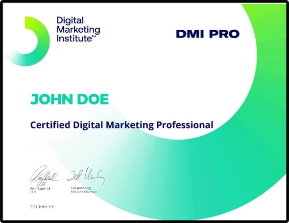 Globally recognised DMI qualification 